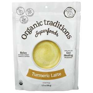 Organic Traditions, Superfoods, латте с куркумой, 150 г (5,3 унции)