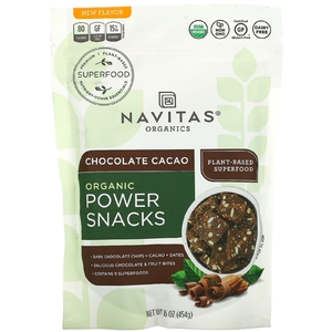 Navitas Organics, Organic Power Snacks, шоколадное какао, 454 г (16 унций) (Товар снят с продажи) 