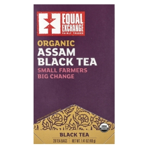 Equal Exchange, органический черный чай ассам, 20 чайных пакетиков, 40 г (1,41 унции) (Товар снят с продажи) 