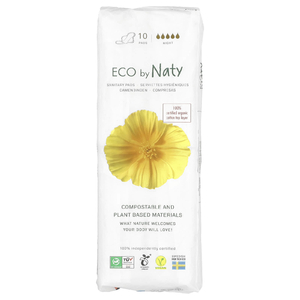 Naty, ночные салфетки, 10 шт. (Товар снят с продажи) 