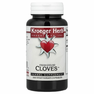 Kroeger Herb Co, гвоздика, 100 вегетарианских капсул (450 мг в 1 капсуле)