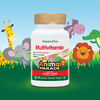 NaturesPlus, Animal Parade Gold, мультивитаминная добавка для детей, вишня, 60 таблеток в форме животных