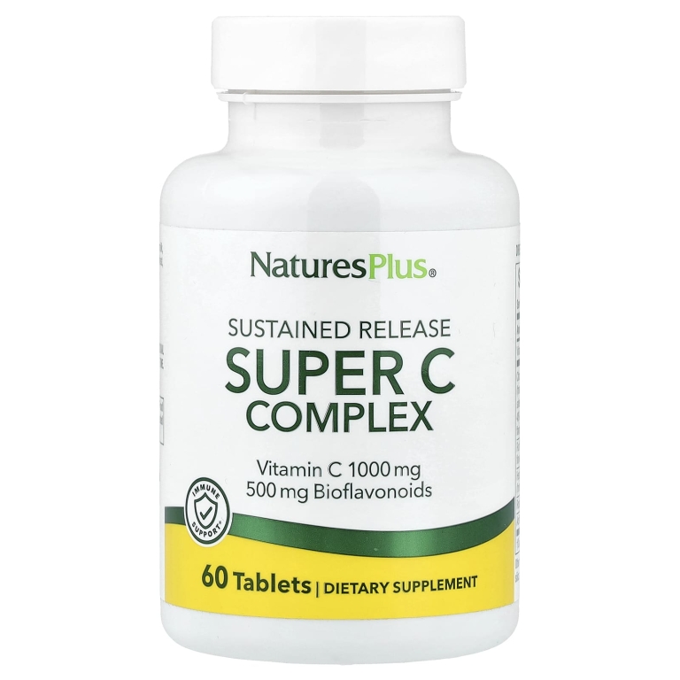 NaturesPlus, Super C Complex, комплекс с длительным высвобождением, 60 таблеток