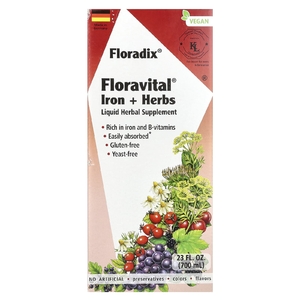 Floradix, Floradix, железо и травы Floravital, 23 жидк. унции (700 мл)