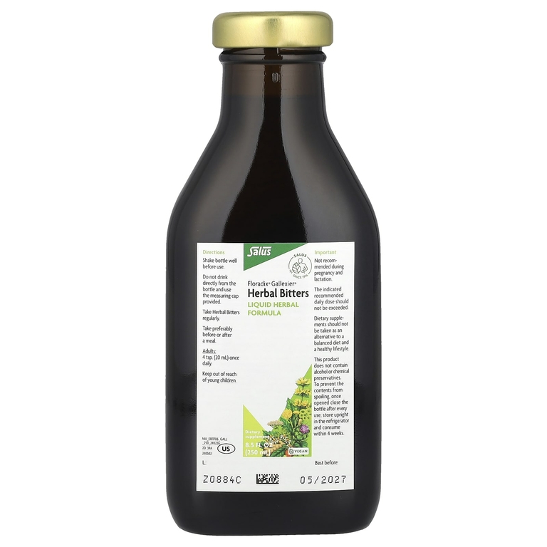 Floradix, Gallexier® травяная горькая настойка, 250 мл (8,5 жидк. Унции)