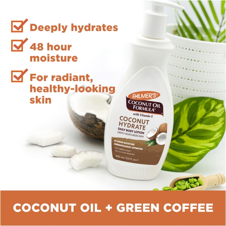 Palmer's, Coconut Hydrate, ежедневный лосьон для тела, 400 мл (13,5 жидк. унц.)