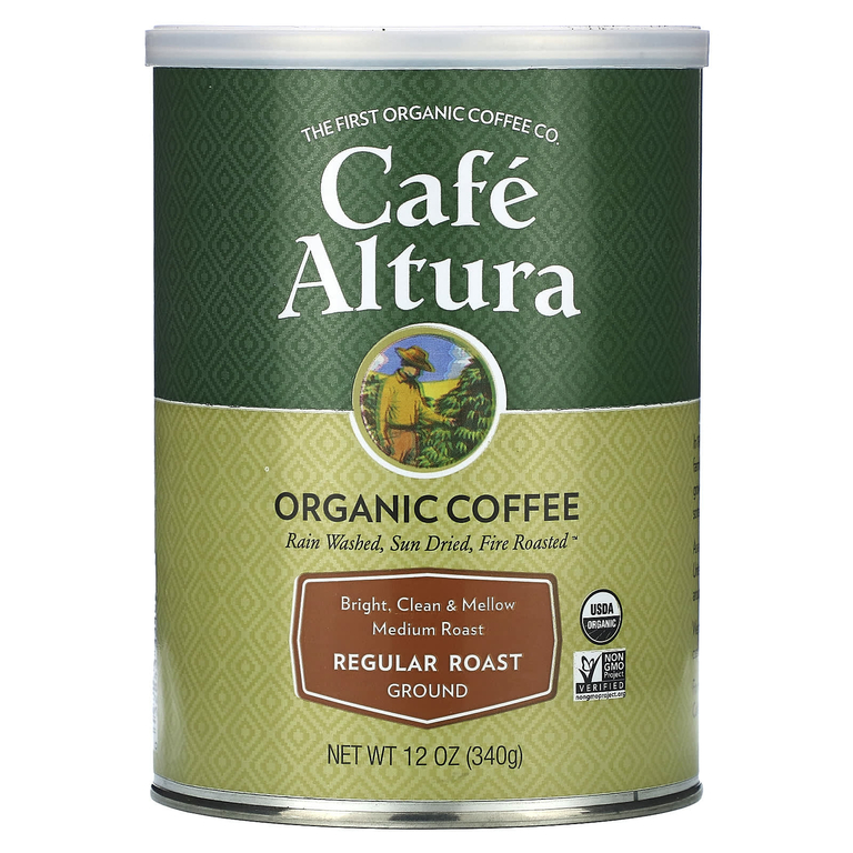 Cafe Altura, Органический кофе, средней обжарки, молотый, обычной обжарки, 340 г (12 унций)