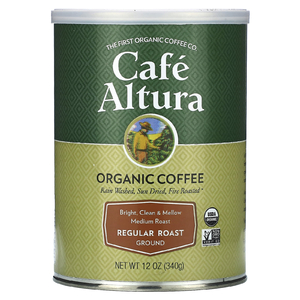 Cafe Altura, Органический кофе, средней обжарки, молотый, обычной обжарки, 340 г (12 унций)