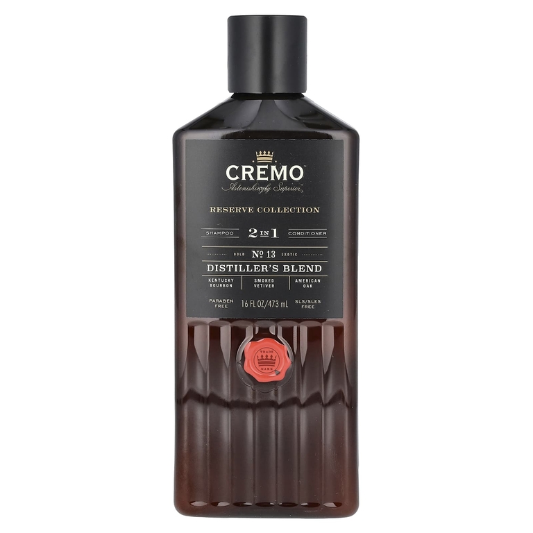 Cremo, Reserve Blend, шампунь и кондиционер 2 в 1, № 13, смесь Distillers, смесь Reserve, 473 мл (16 жидк. унц.)