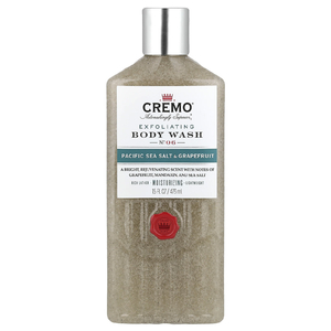 Cremo, Отшелушивающий гель для душа, № 06, тихоокеанская морская соль и грейпфрут, 473 мл (16 жидк. Унций)