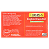 Twinings, English Breakfast, черный чай без кофеина, 50 чайных пакетиков, 100 г (3,53 унции)