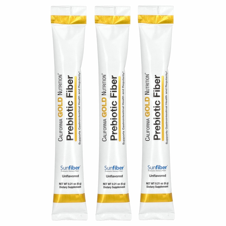 California Gold Nutrition, пребиотическая клетчатка, 3 пакетика, по 6 г (0,21 унции)