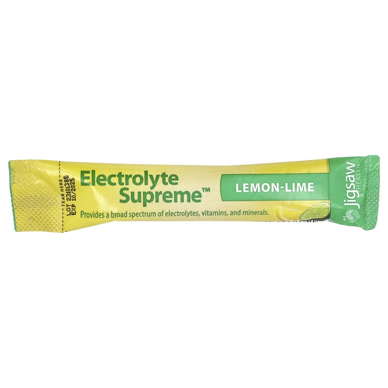 Jigsaw Health, Electrolyte Supreme, лимонно-лаймовый, 60 пакетов, 12,5 унций (354 г)