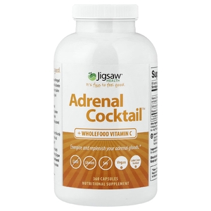 Jigsaw Health, Adrenal Cocktail™, витамин C из цельных продуктов, 360 капсул