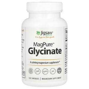 Jigsaw Health, глицинат MagPure™, 120 капсул (50 мг в 1 капсуле)