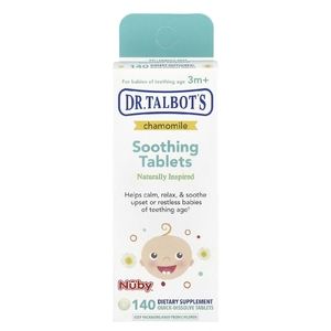 Dr. Talbot's, Успокаивающие таблетки, ромашка, от 3 месяцев, 140 быстрорастворимых таблеток