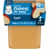Gerber, Natural for Baby, 2nd Foods, яблоко, 2 упаковки по 113 г (4 унции)