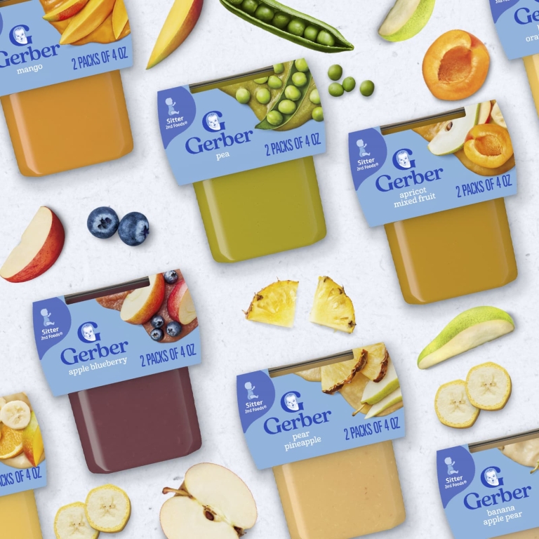 Gerber, 2nd Foods®, Sigma, со вкусом яблока, 2 шт. в упаковке, 113 г (4 унции) (Товар снят с продажи) 