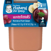 Gerber, Банан и сливы с виноградом, 2nd Foods, 2 пакетика по 113 г (4 унции)