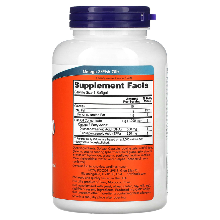 NOW Foods, ДГК-500, двойная сила, 180 капсул