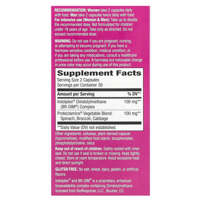 Nature's Way, DIM-Plus™, добавка с дииндолилметаном, 60 веганских капсул