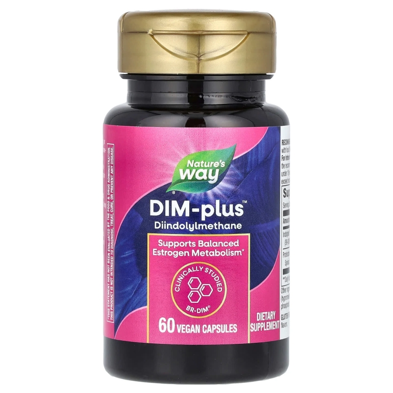 Nature's Way, DIM-Plus™, добавка с дииндолилметаном, 60 веганских капсул