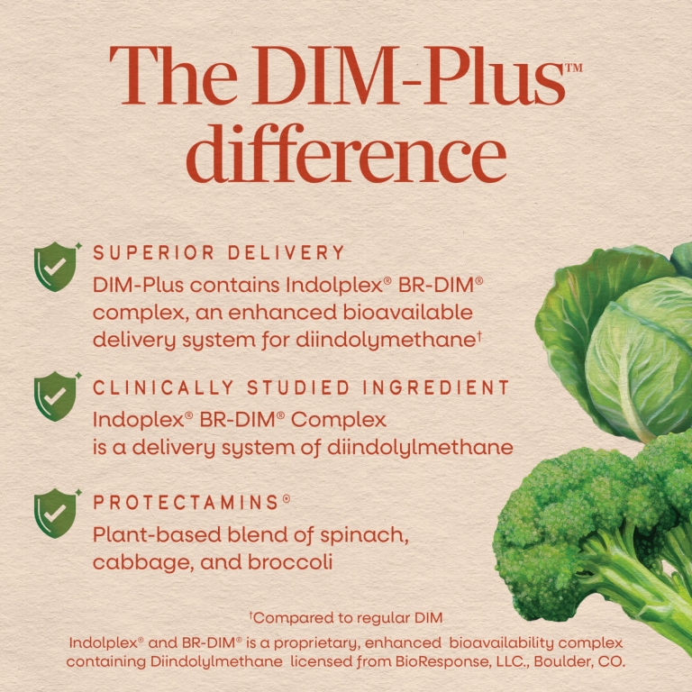 Nature's Way, DIM-Plus™, добавка с дииндолилметаном, 60 веганских капсул