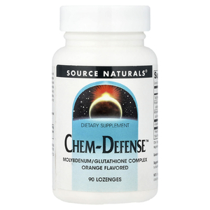 Source Naturals, комплекс с молибденом и глутатионом Chem-Defense™, вкус апельсина, 90 пастилок
