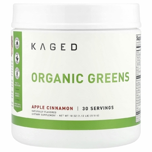 Kaged, Outlive 100, органическая зелень-суперфуды, со вкусом яблока и корицы, 510 г (18 унций)