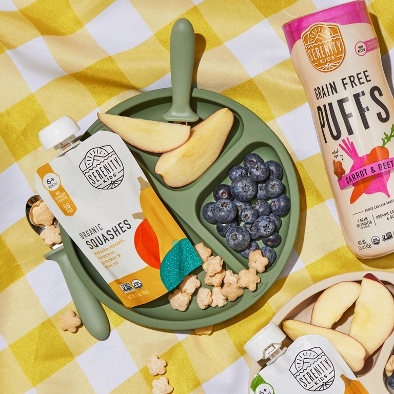 Serenity Kids, органические тыквы, для детей от 6 месяцев, мускатный орех, тыква и оливковое масло, 99 г (3,5 унции)