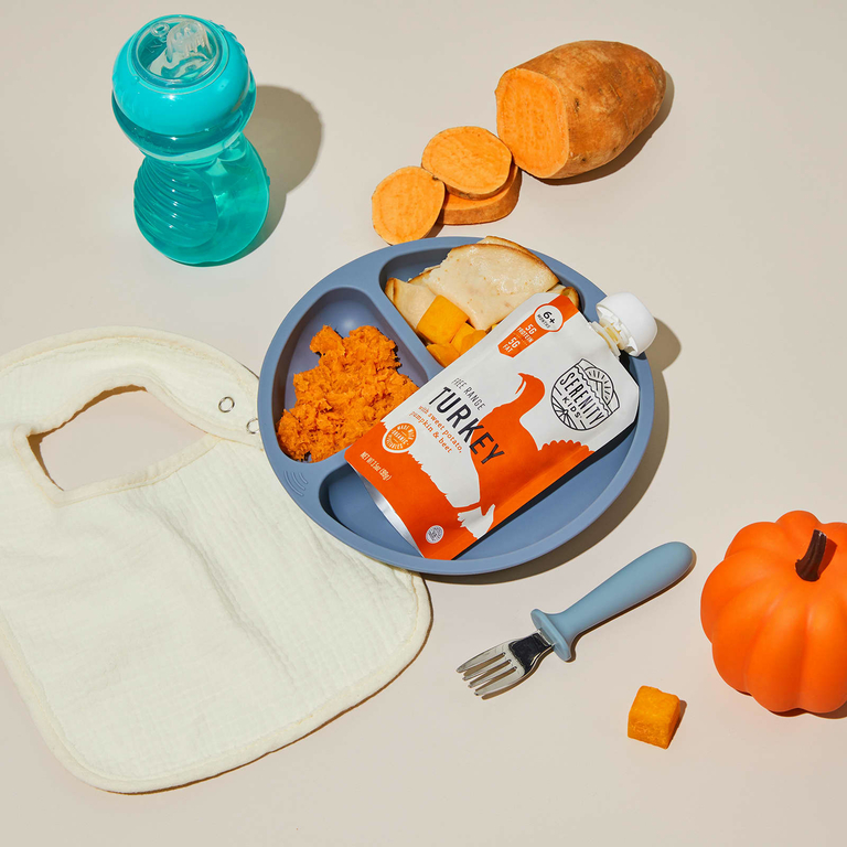 Serenity Kids, Индейка с органическим бататом, тыквой и свеклой, от 6 месяцев, 99 г (3,5 унции)