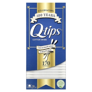 Q-tips, Бумажные палочки, ватные палочки, 170 тампонов