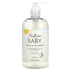 SheaMoisture, Детское средство для душа и шампуня с 100% кокосовым маслом первого отжима с душистым горошком и мурумуру, 13 жидких унций (384 мл)