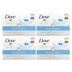 Dove, Care & Protect, косметическое средство с антибактериальным эффектом, 4 батончика по 106 г (3,75 унции)