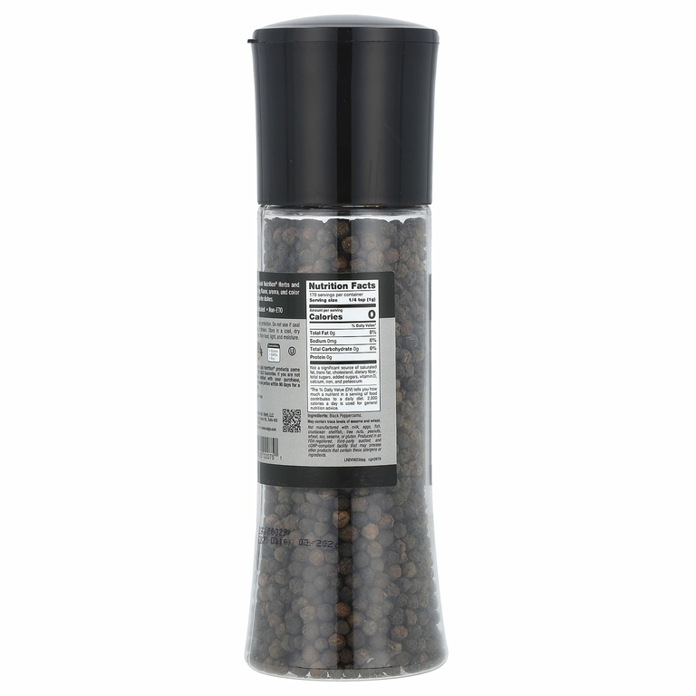 California Gold Nutrition, FOODS, черный перец горошком в мельнице, 170 г (6 унций)