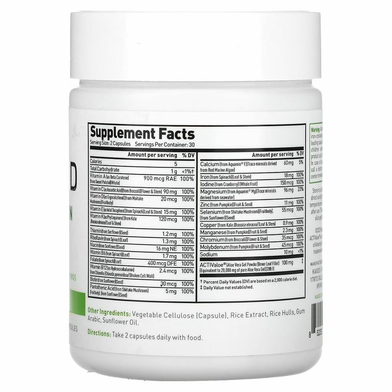 Kaged, MultiVitamin, 60 растительных капсул