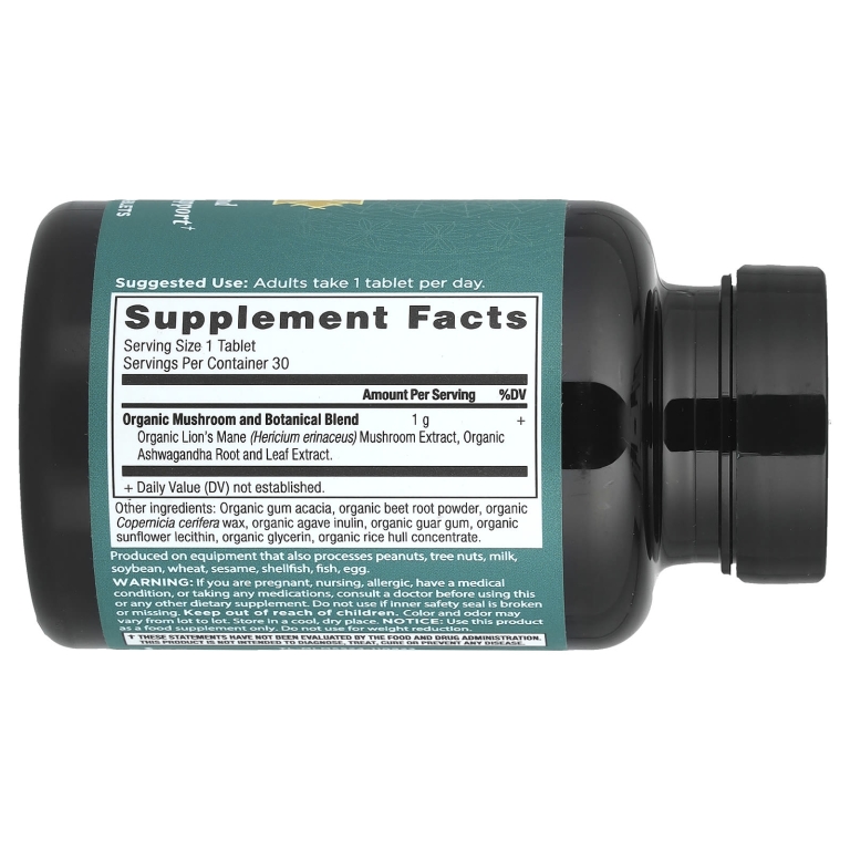 Ancient Nutrition, ежовик гребенчатый, 30 таблеток