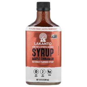 Lakanto, сироп, подслащённый архатом и эритритолом, кленовый сироп и корица, 384 мл (13 жидк. унций)
