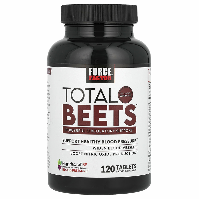 Force Factor, Total Beets, эффективная поддержка кровообращения, 120 таблеток