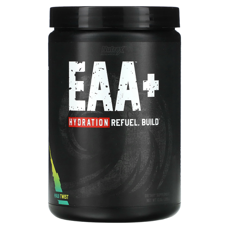 Nutrex Research, EAA+ Hydration, добавка для гидратации с незаменимыми аминокислотами, со вкусом Maui Twist, 390 г (13,8 унции)