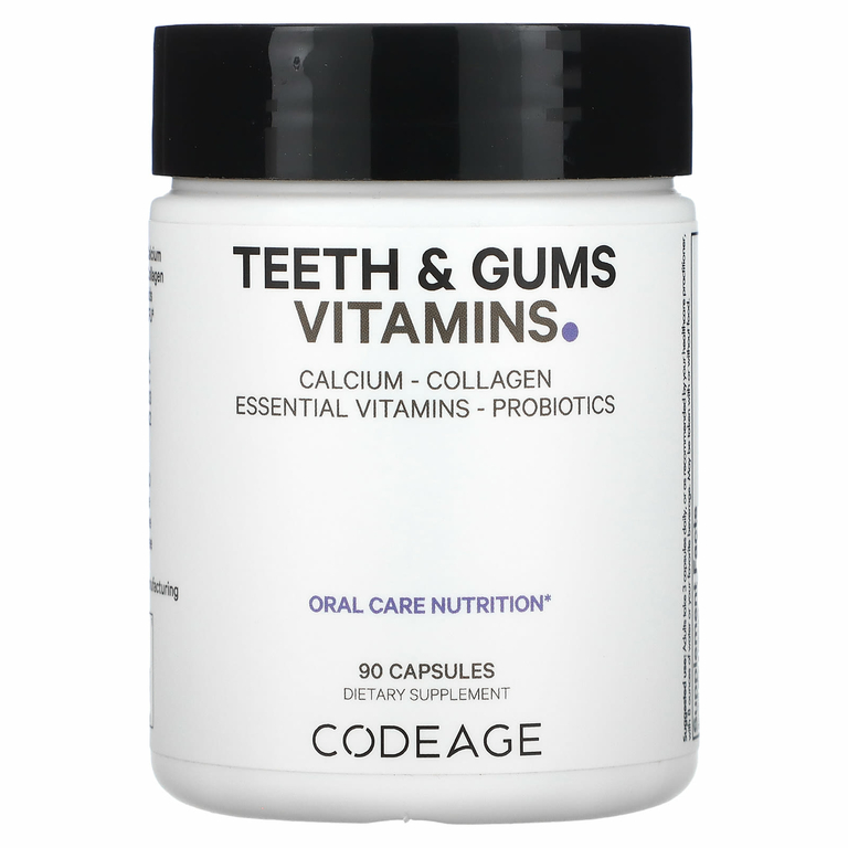 Codeage, Vitamin, для зубов и десен, питательное средство для ухода за полостью рта, 90 капсул