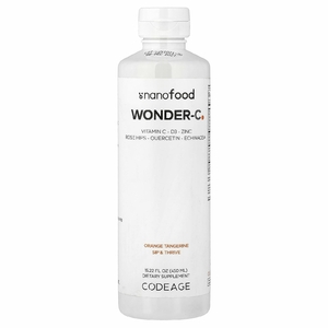 Codeage, Nanofood, Wonder-C, добавка с витамином C, со вкусом апельсина и мандарина, 450 мл (15,22 жидк. унции)