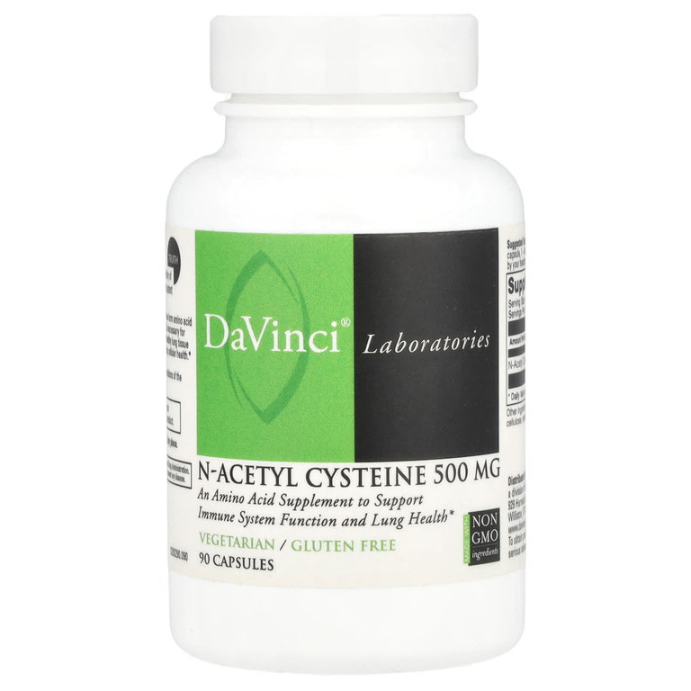 DaVinci Laboratories of Vermont, N-ацетилцистеин, 500 мг, 90 капсул