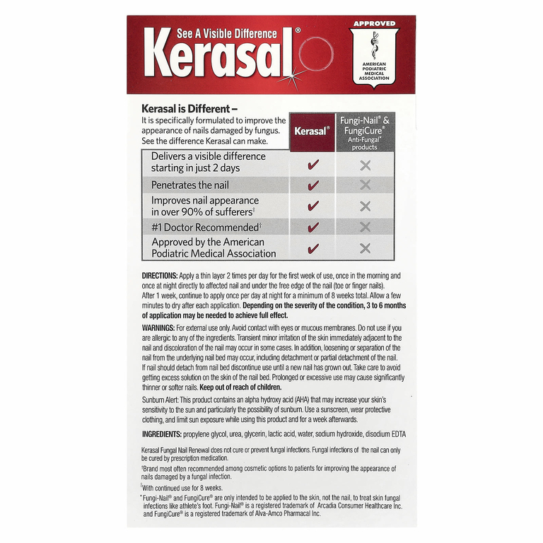 Kerasal, средство от грибка ногтей, 10 мл (0,33 жидк. унции)