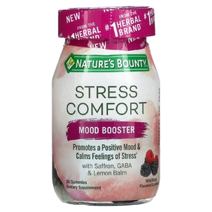 Nature's Bounty, Stress Comfort, добавка для улучшения настроения и снижения стресса, со вкусом лесных ягод, 36 жевательных таблеток (Товар снят с продажи) 
