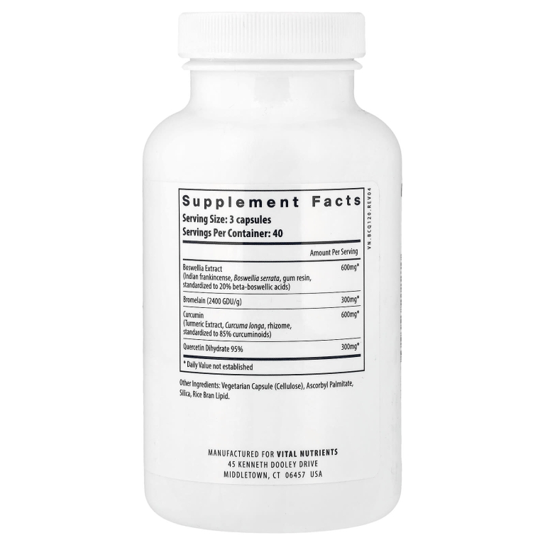 Vital Nutrients, BCQ, 120 веганских капсул