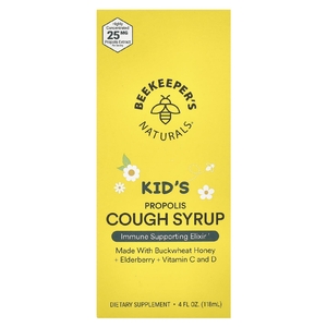 Beekeeper's Naturals, Kids, медовый сироп от кашля, 118 мл (4 жидк. унц.)