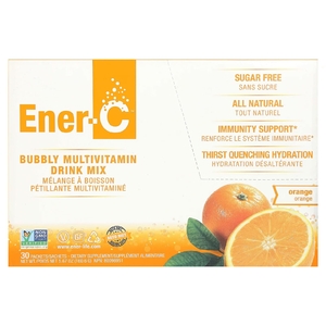 Ener-C, мультивитаминная смесь для приготовления напитка, без сахара, апельсин, 1000 мг, 30 пакетиков по 5,35 г (0,2 унции)