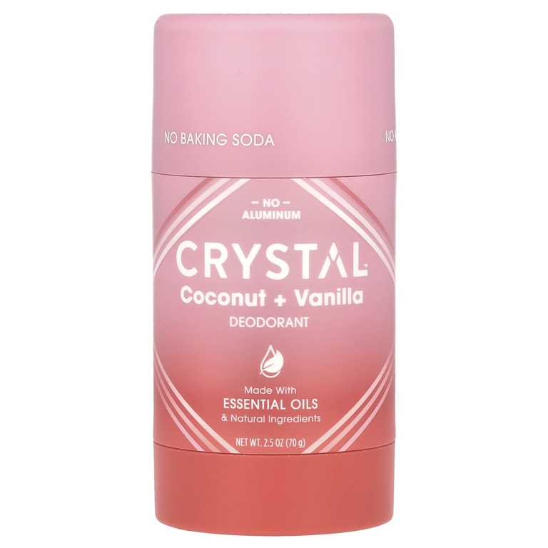 CRYSTAL, Обогащенный магнием дезодорант, кокос и ваниль, 70 г (2,5 унции)