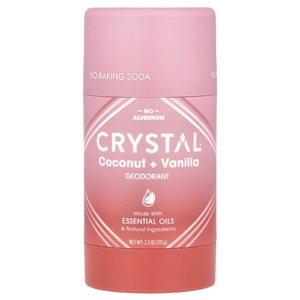 CRYSTAL, Обогащенный магнием дезодорант, кокос и ваниль, 70 г (2,5 унции)